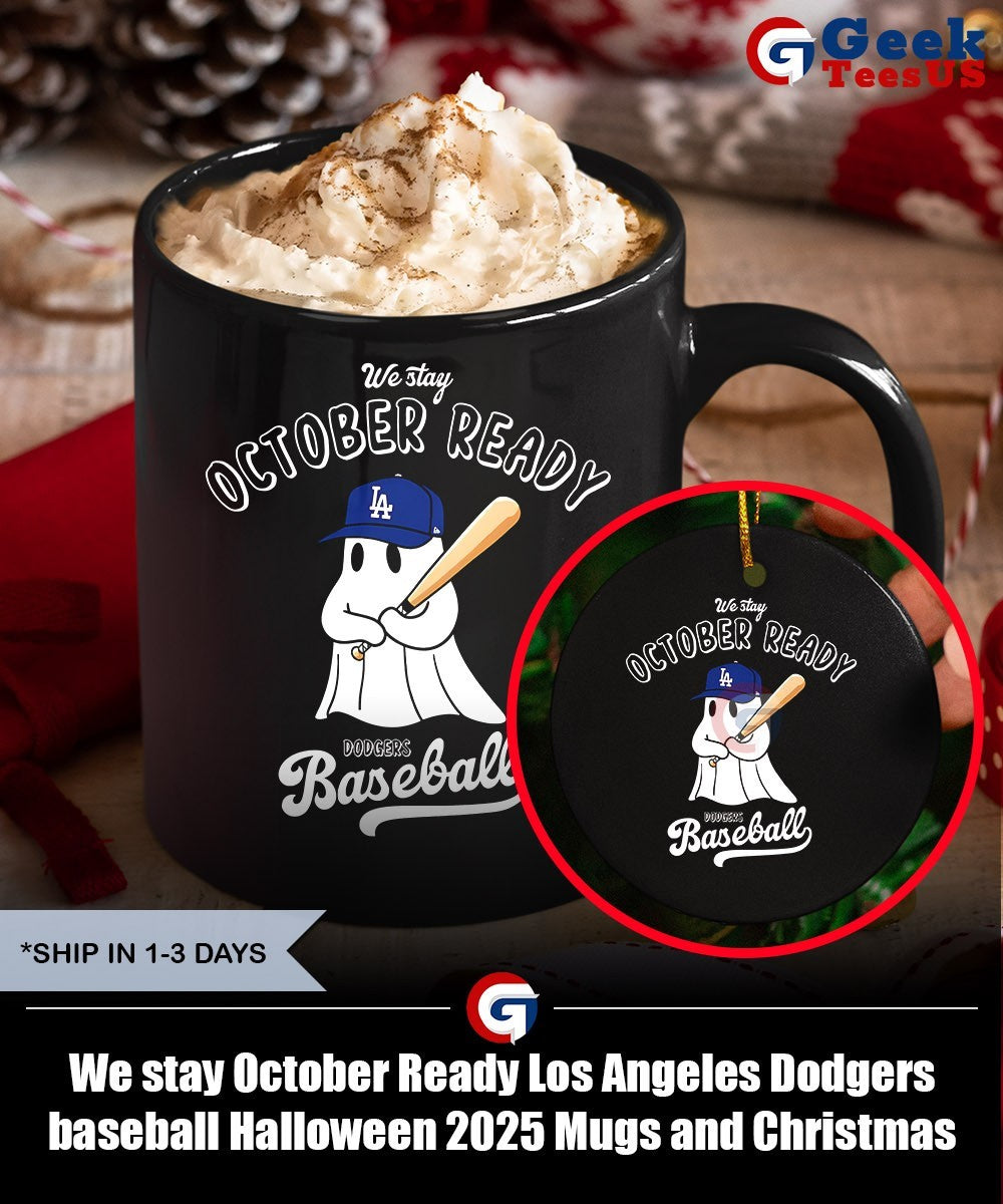 We stay October Ready Los Angeles Dodgers baseball Halloween 2025 shirt