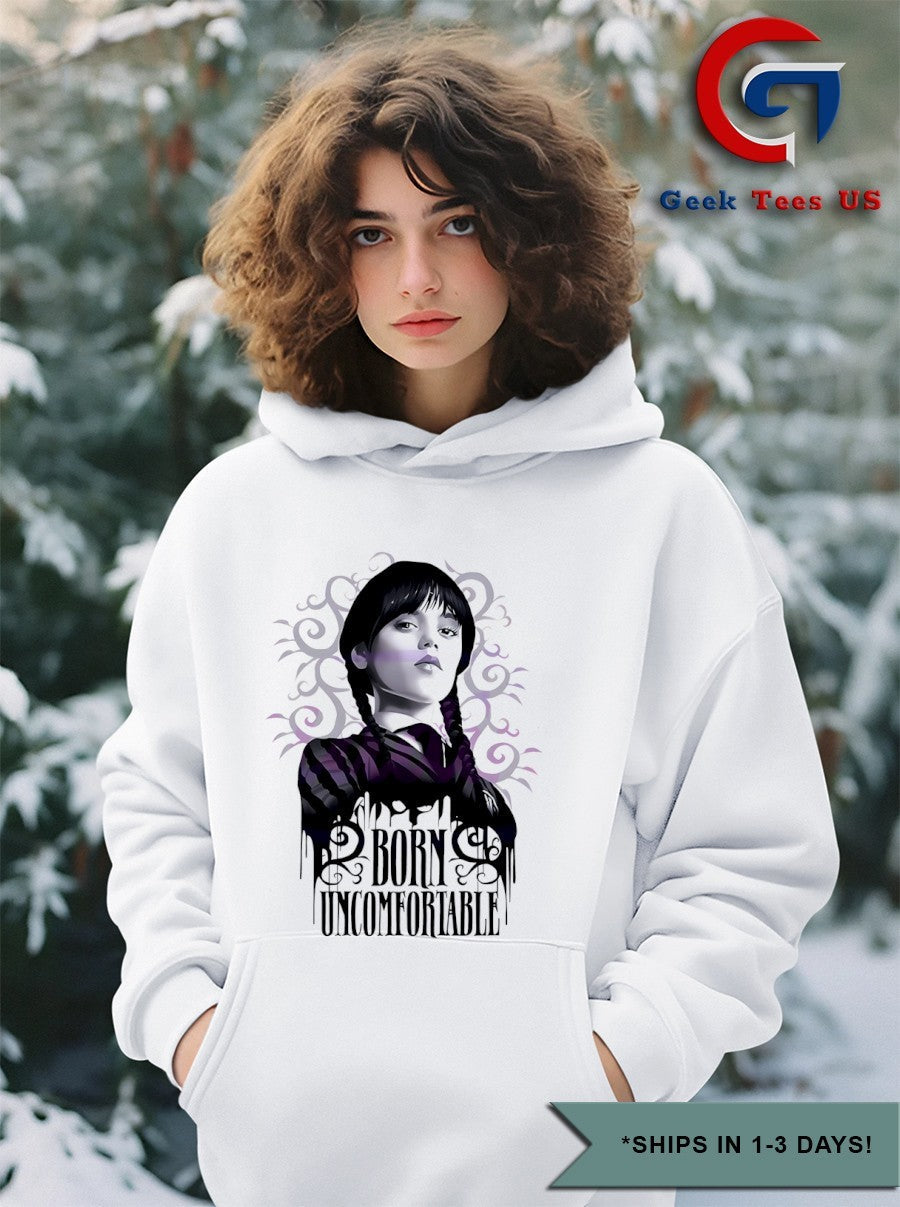 Wednesday Addams Born Uncomfortable shirt