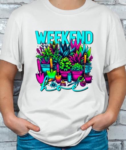 Weekend Hoe Gardening T-shirt Top Womenswear Hoodie, Sweatshirt | HypeDripTees.com