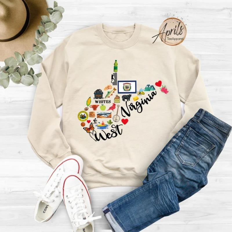 West Virginia Sweatshirt, West Virginia Hoodie, State Shirt Classic Fashion | HypeDripTees.com