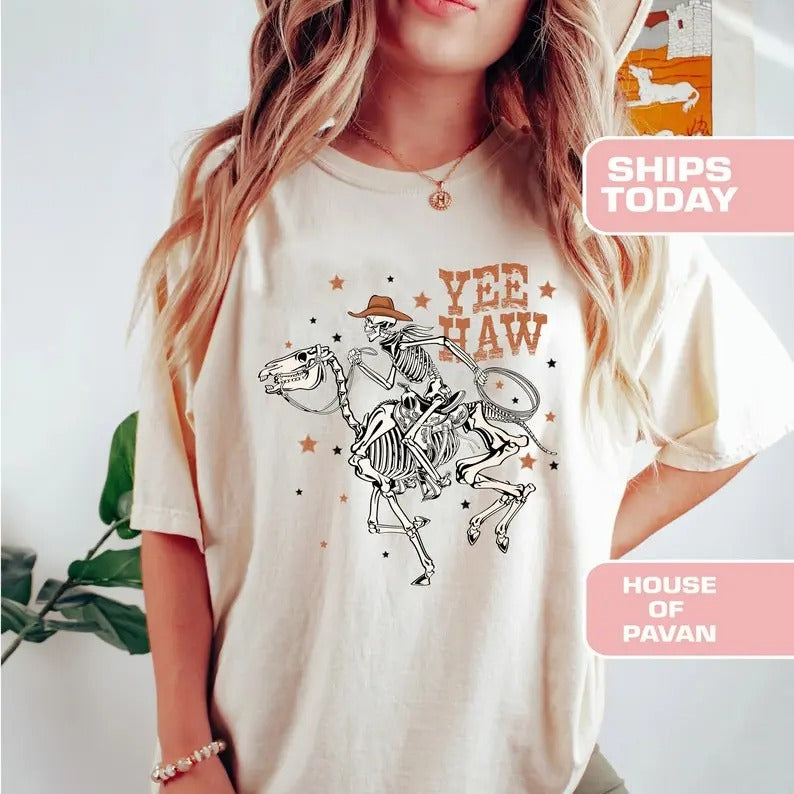 Western Rodeo Shirt, Yeehaw Cowboy, Cowboy Retro Tee Shirt, Boho, Vintage, Western Graphic  T-shirt, sweater and Hoodie...