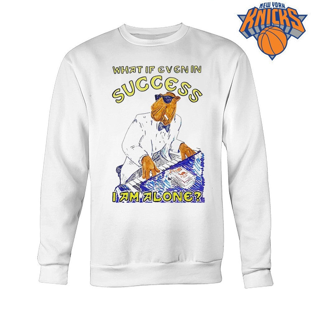 What If Even In Success I Am Alone Joe Camel Piano Playing Cigarette Meme Shirt