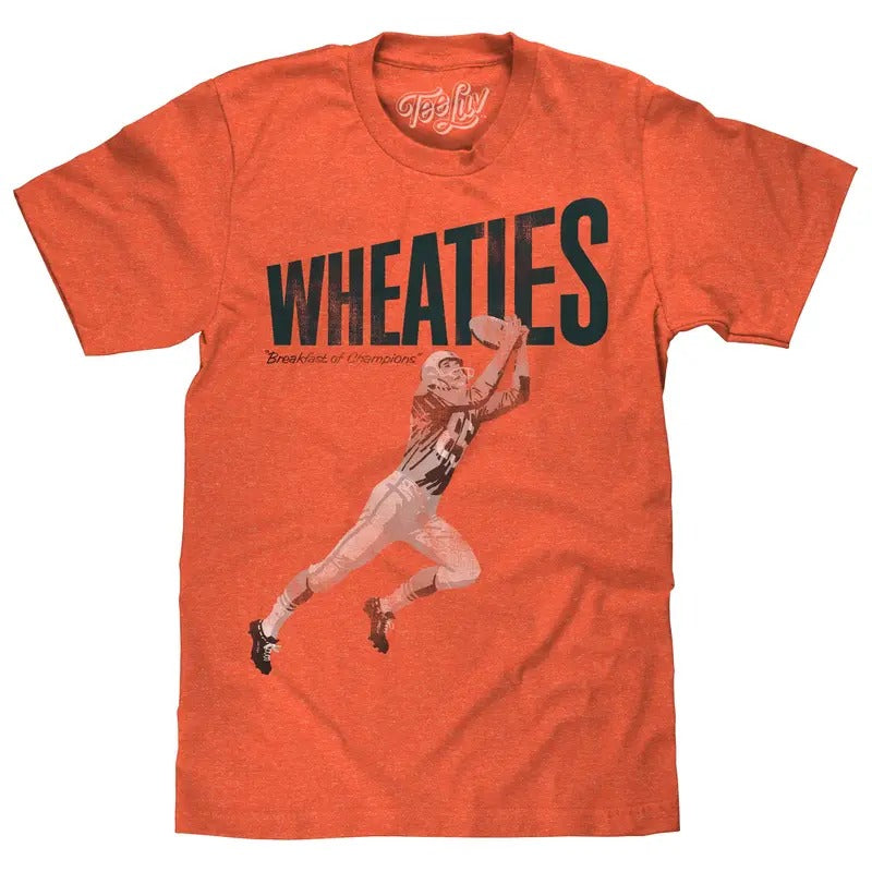 Wheaties Breakfast of Champions Football Player T-Shirt - Orange Hoodie, Sweatshirt | HypeDripTees.com