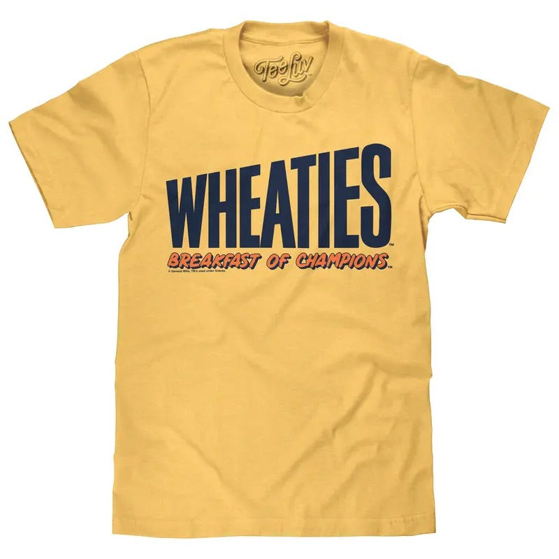 Wheaties Breakfast of Champions T-Shirt - Banana Cream Yellow Hoodie, Sweatshirt | HypeDripTees.com
