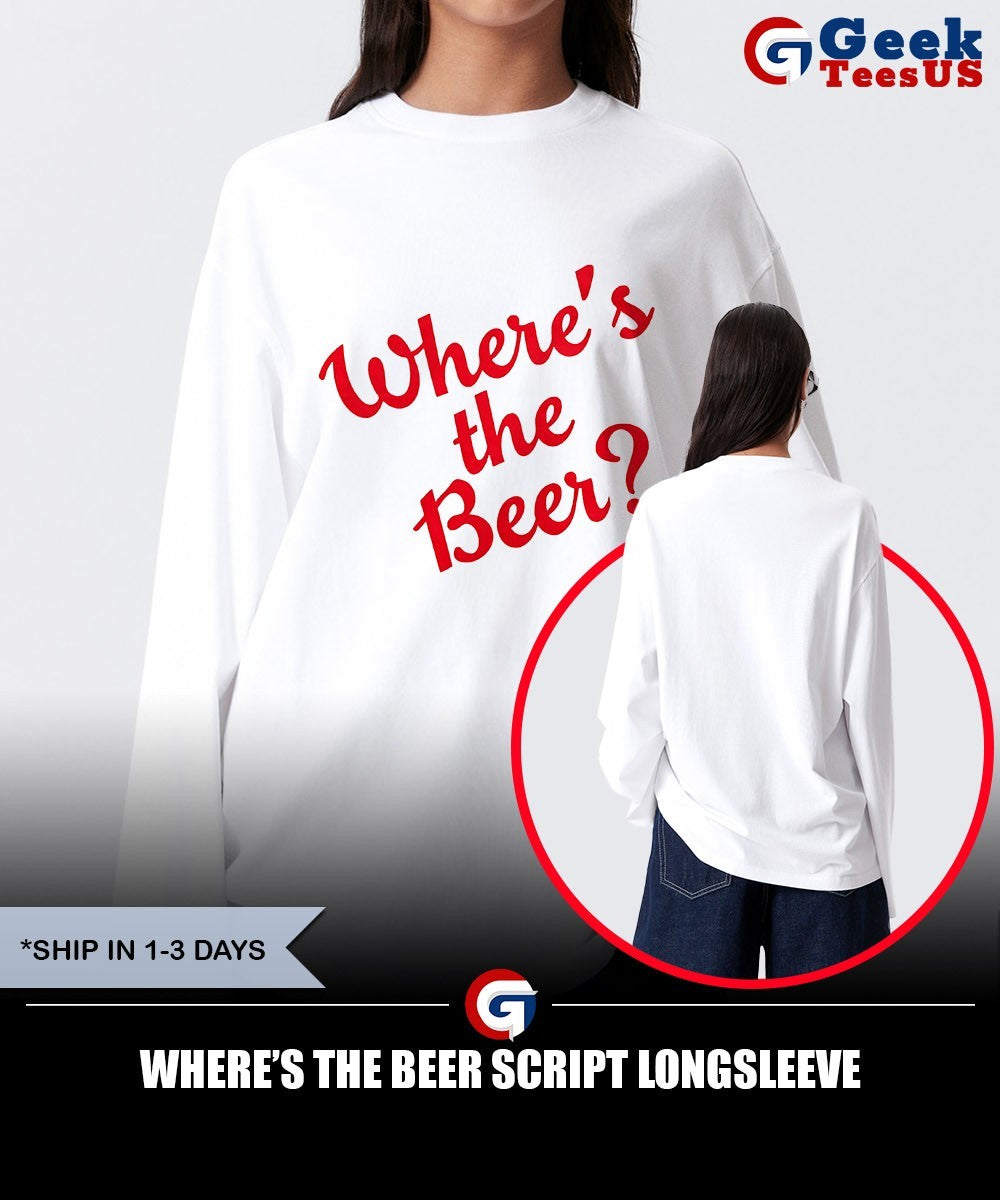 Where’s The Beer Script shirt