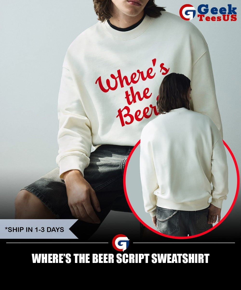 Where’s The Beer Script shirt