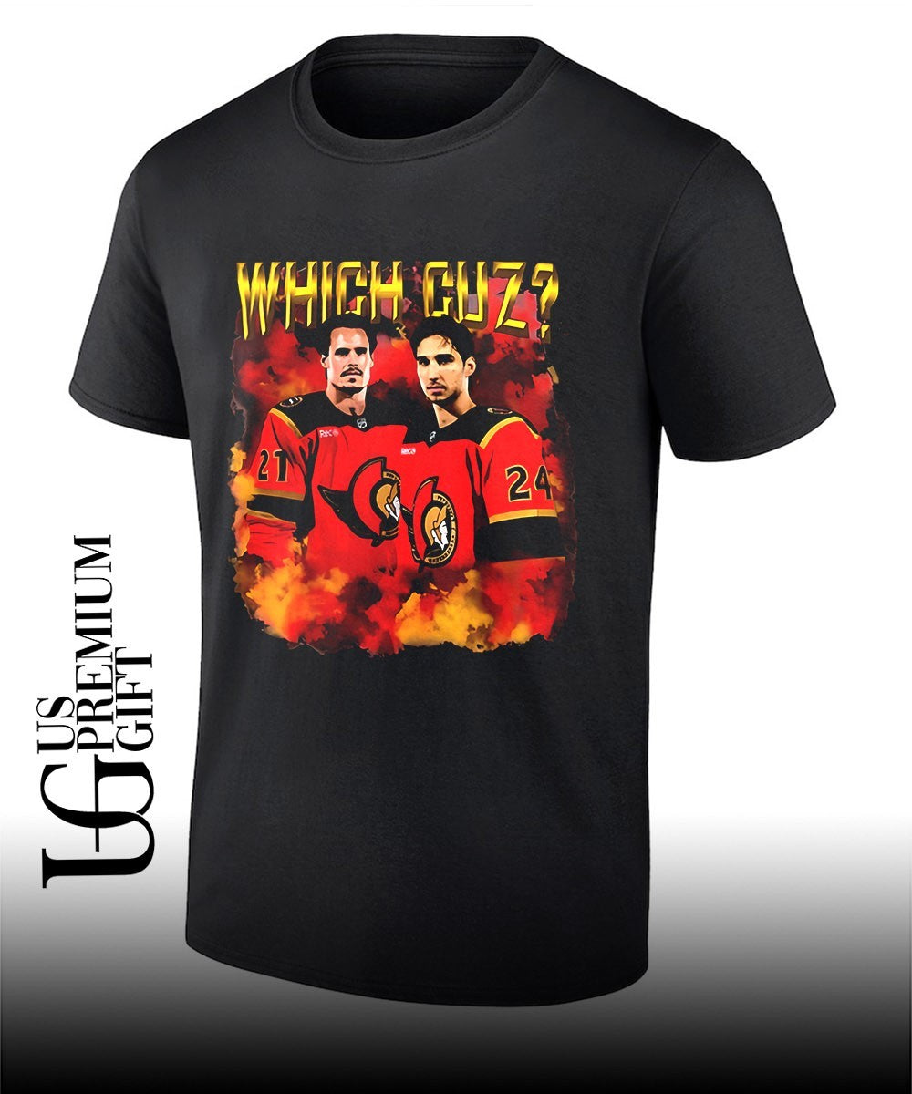 Which Guz Nick Cousins and Dylan Cozens Ottawa Senators hockey shirt
