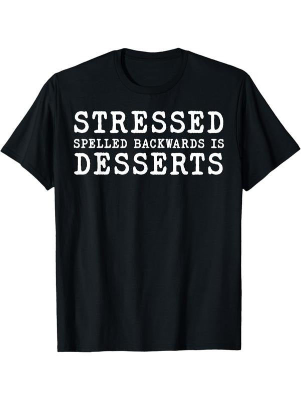 Whimsical Stressed Backwards Design T-Shirt Summer Streetwear Hoodie, Sweatshirt | HypeDripTees.com
