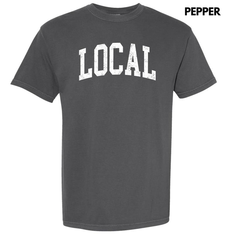 White - Local Varsity Letter Comfort Colors T-Shirt 'NLB' Hoodie, Sweatshirt | HypeDripTees.com