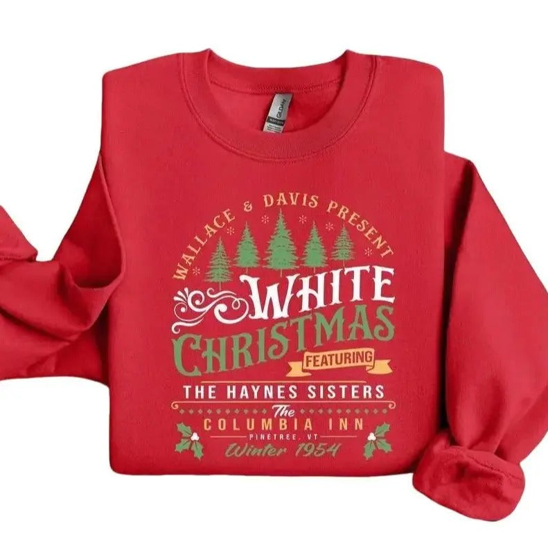 White Christmas Movie 1954 Crewneck Sweatshirt for Women - Christmas Shirt Gift - Fit Hoodie | HypeDripTees.com