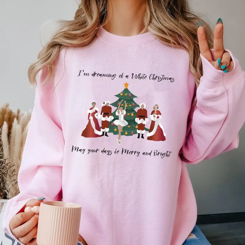 White Christmas Movie 1954 Sweathirt, Haynes Sisters Sweatshirt, Christmas White Movie Shirt Hoodie | HypeDripTees.com