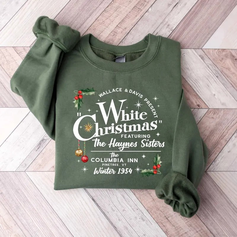 White Christmas Movie Shirt, Christmas Holiday Shirt, White Christmas Movie 1954 Shirt, Christmas Shirt, Wallace And...