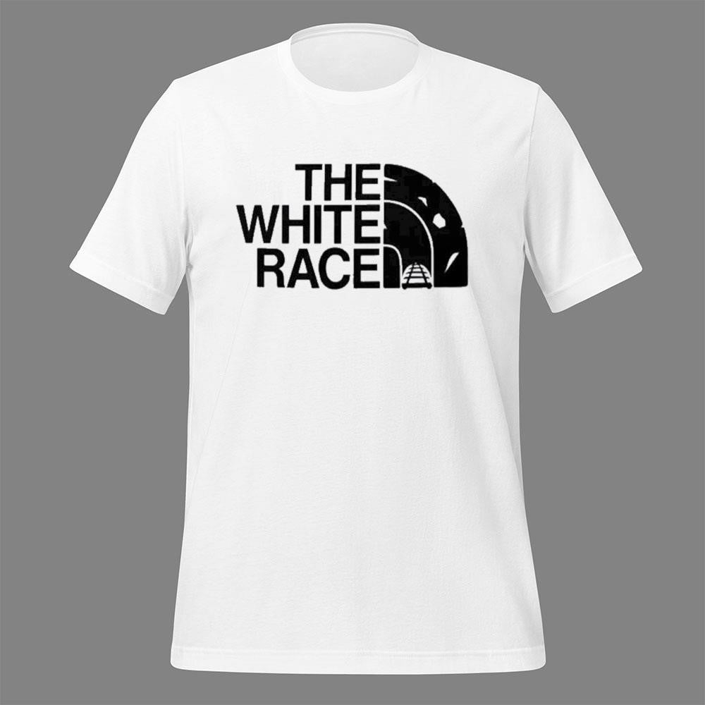 White German man wears The White Race Shirt