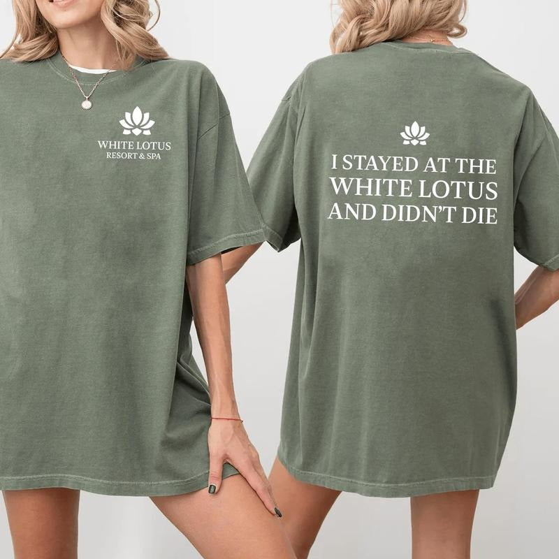 White Lotus Thailand Unisex Comfort Color CC 1717 Tee, Resort and Spa Shirt, Season Three White Lotus Shirt,I Stayed At...