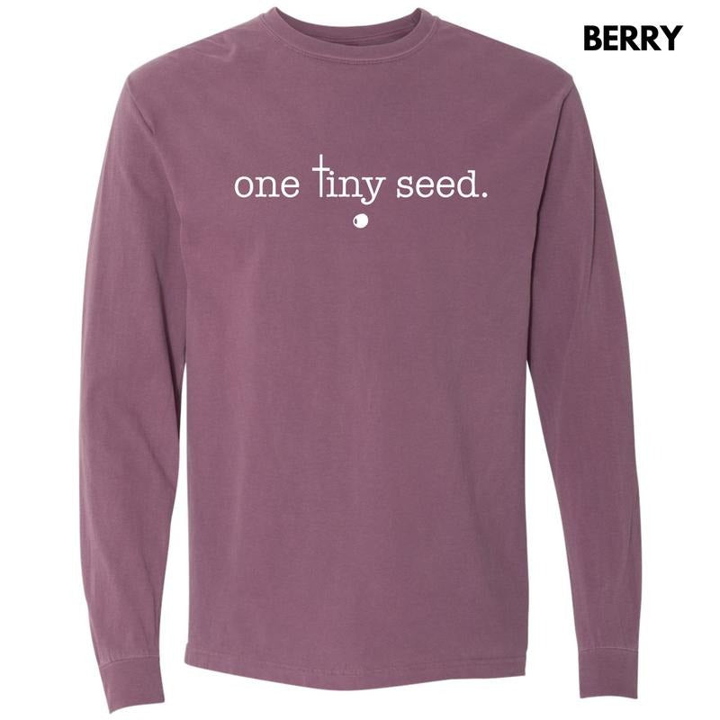 White One Tiny Seed Long Sleeve Comfort Colors T-Shirt 'NLB' Hoodie, Sweatshirt | HypeDripTees.com