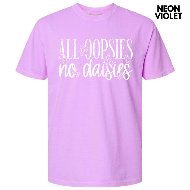 White Oopsie Daisies Comfort Colors T-Shirt 'NLB' Hoodie, Sweatshirt | HypeDripTees.com