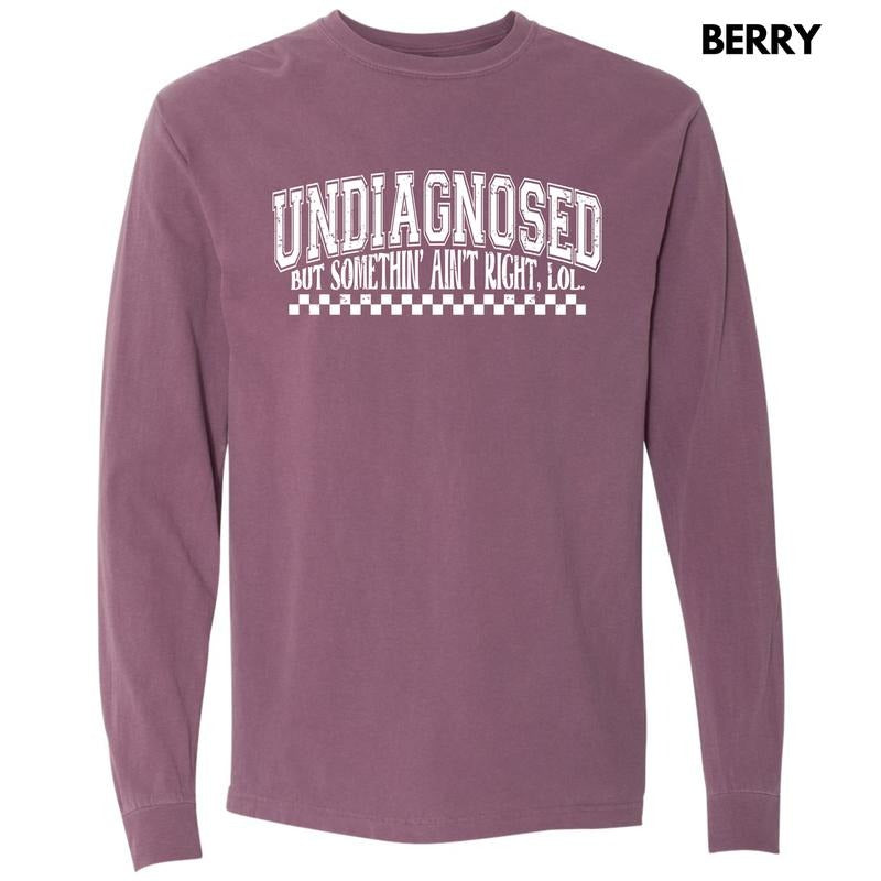 White Undiagnosed Long Sleeve Comfort Colors T-Shirt 'NLB' Hoodie, Sweatshirt | HypeDripTees.com