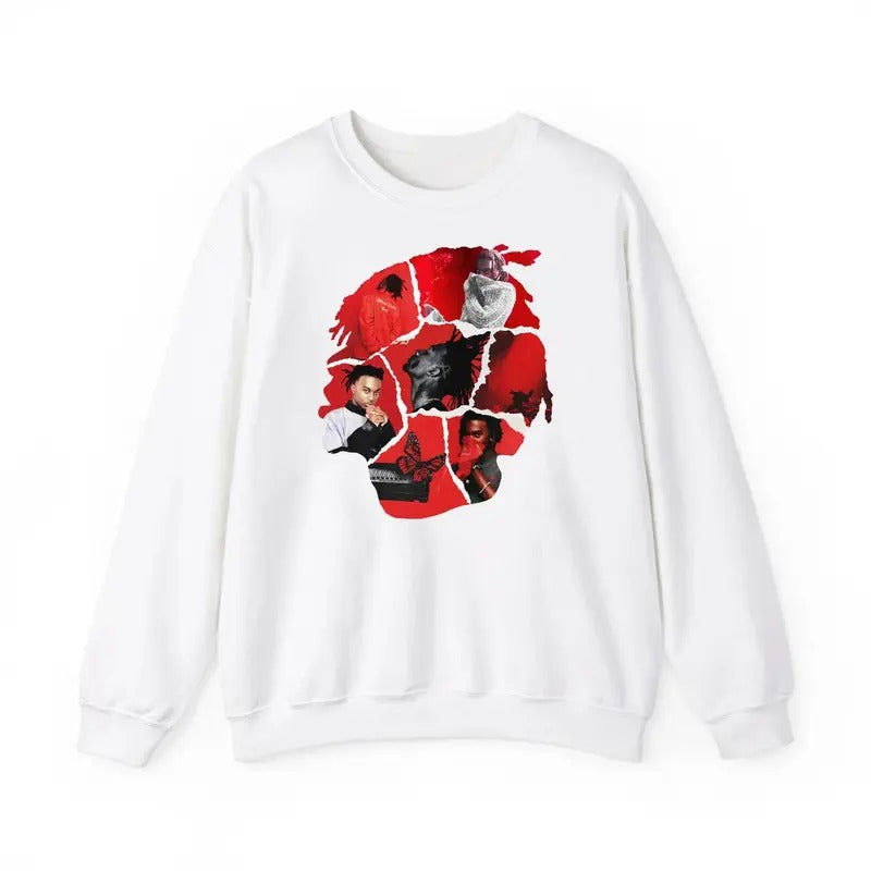 WhoIe L0tta Red VI Songs Head Retro Shirt PIaybol Cartl Head Songs Retro Sweatshirt Hoodie | HypeDripTees.com