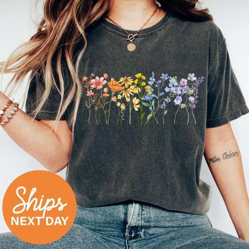 Wildflower LGBT Shirt, Subtle Pride Shirt, Pride Month Shirt, Flower Shirt, Gay Pride Shirt, Lesbian Pride, Cute Pride...