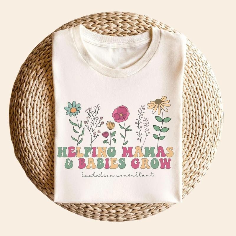 Wildflower Lactation Consultant Shirt Lactation Nurse Lactation Counselor Educator Tshirt Lactation Specialist Lactation...