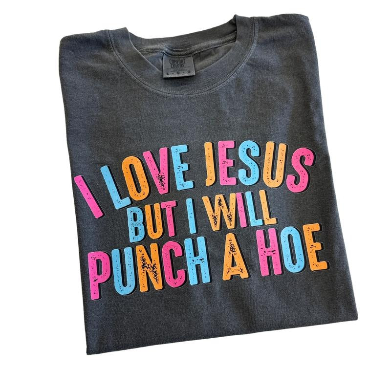 Will Punch A H** Comfort Colors T-Shirt Hoodie, Sweatshirt | HypeDripTees.com