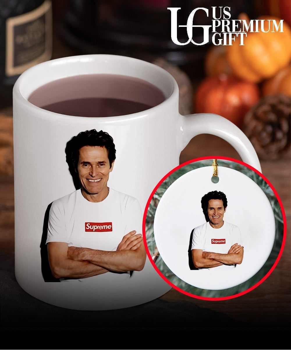 Willem Dafoe wearing Sup photo shirt