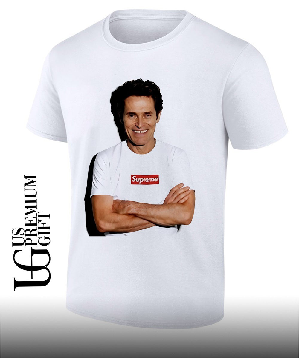 Willem Dafoe wearing Sup photo shirt