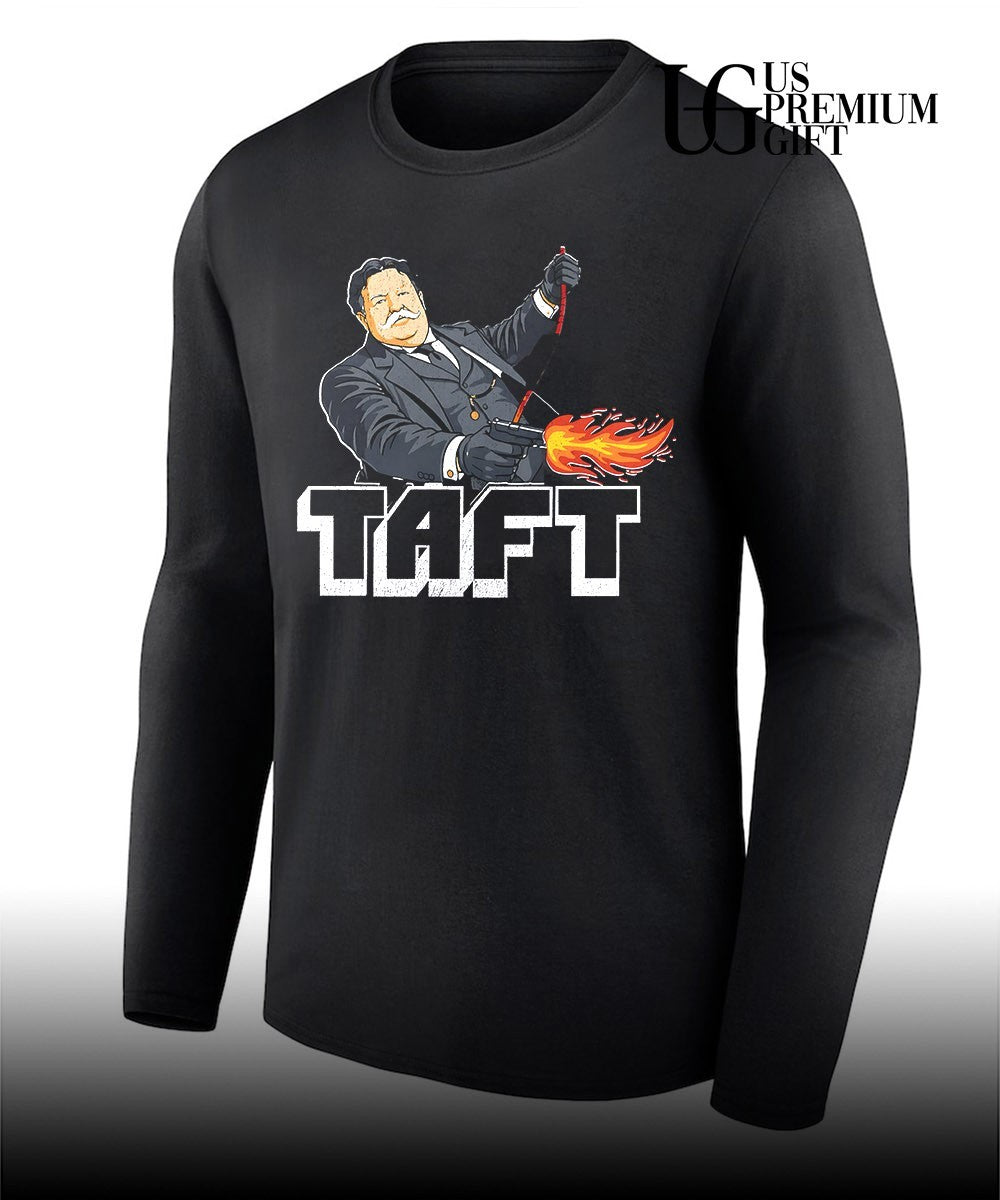 William Howard Taft holding guns shirt