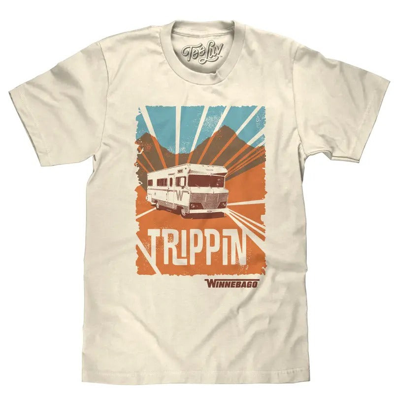 Winnebago "Trippin'" T-Shirt - Cream Hoodie, Sweatshirt | HypeDripTees.com