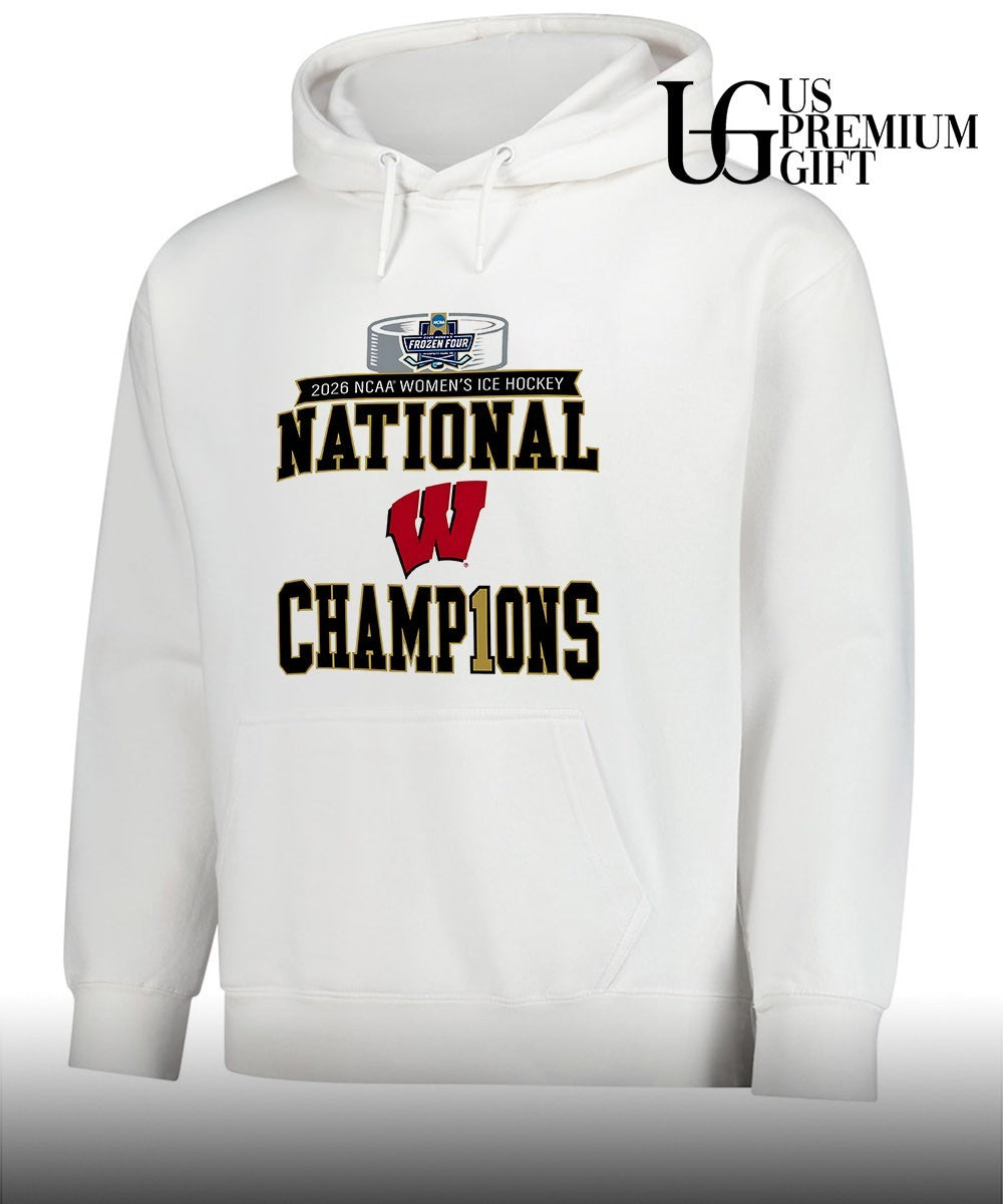 Wisconsin Badgers 2026 NCAA Frozen Four Women’s Ice Hockey National Champions Locker Room shirt