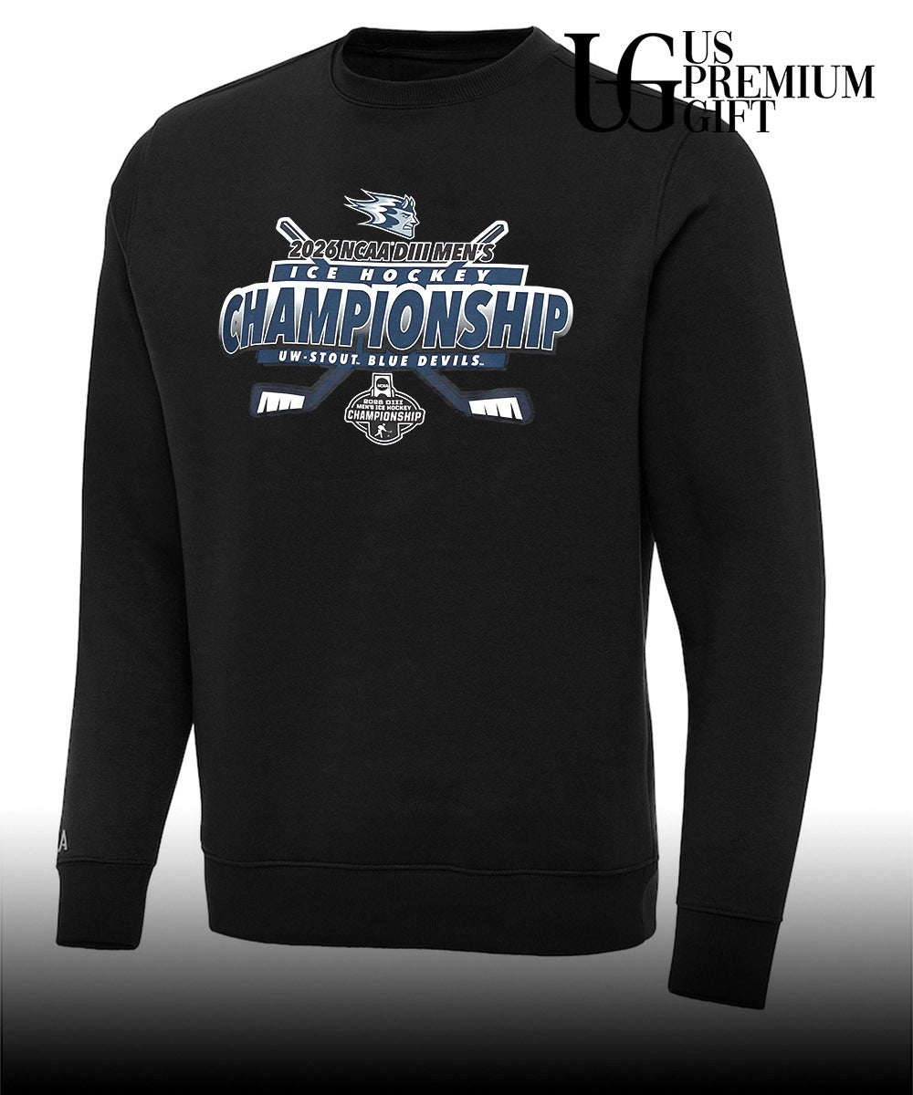 Wisconsin-Stout Blue Devils NCAA Division III Men’s Ice Hockey Championship shirt