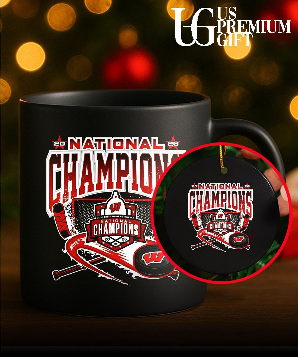 Wisconsin Women’s Hockey champions puck national 2026 shirt