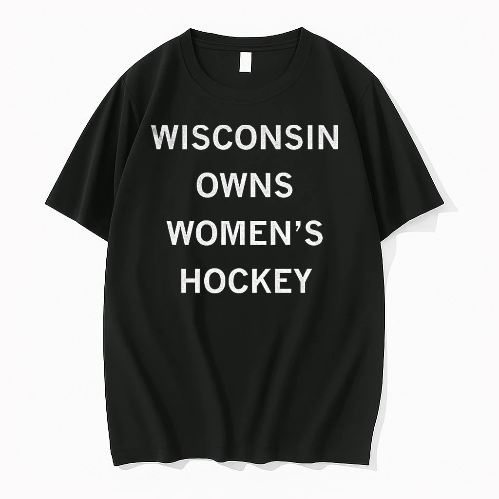 Wisconsin Owns Womens Hockey Tshirts Sweater Hoodie, Sweatshirt | HypeDripTees.com