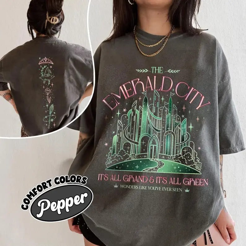 Wizard Movie Fan Emerald City Shirt, Wicked Change For Good T Shirt, Wizard University Tee, Gift For Fan Cotton...