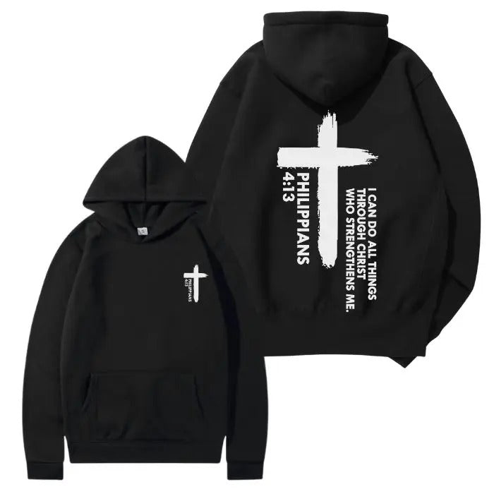 Faith Philippians 2 Sided Graphic Hoodie/Sweatshirt/T-Shirt, For Men/Women