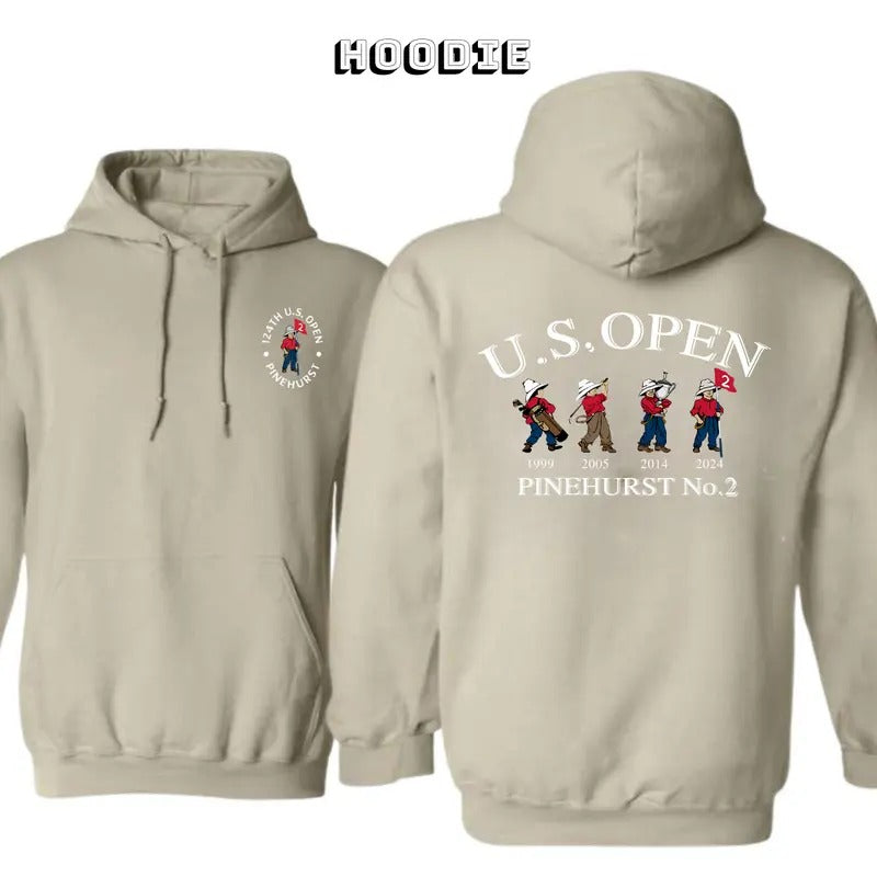 2024 US Open Pinehurst Golf Shirt 24th US Open 2 Sided Hoodie/Sweatshirt/T-Shirt, For Men/Women