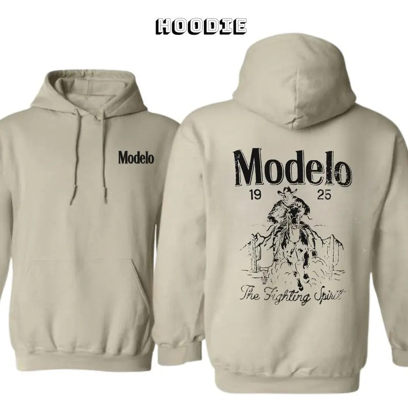 Modelo Fighting Spirit 2 Sides 100% Cotton T-Shirts, Hoodie, Sweatshirt