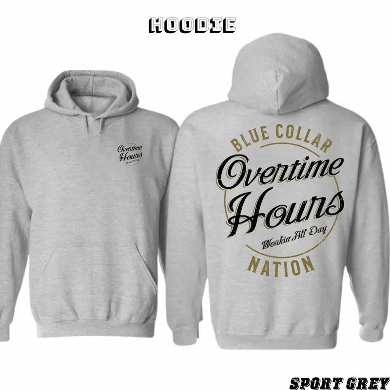 Blue Collar Gifts Line 2 Sided Graphic Hoodie/Sweatshirt/T-Shirt, For Men/Women