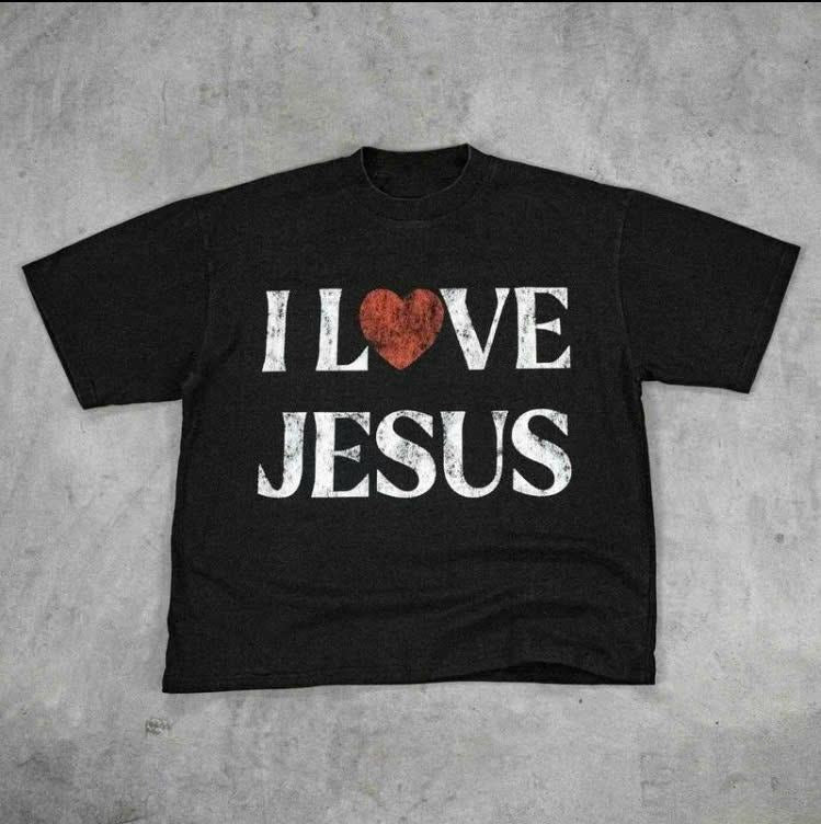 Vintage I Love Jesus T-Shirt, For Men/Women