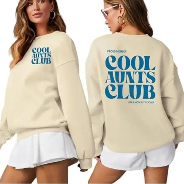 Women Cool Aunts Club Sweatshirt, Auntie Sweatshirt, Aunt Gifts Shirt Hoodie | HypeDripTees.com