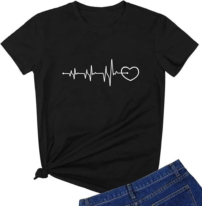 Women Cute Graphic Tees Cotton T-Shirts Womenswear Casual Fashion Hoodie, Sweatshirt | HypeDripTees.com