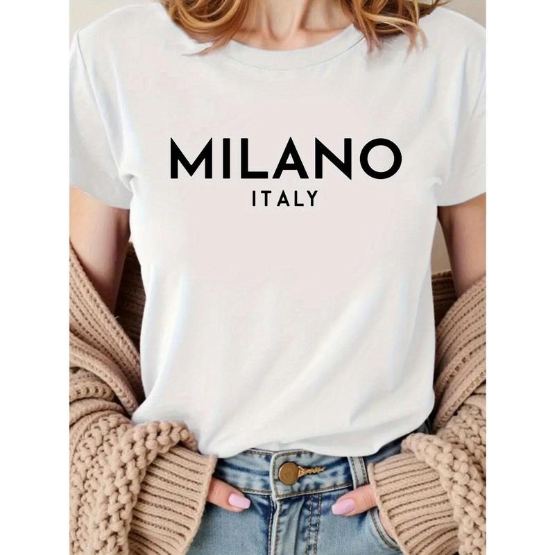 Women'S Printed T-Shirt Round Neck Short Sleeved Top, Fashionable And Casual for All Seasons, Suitable for Home, Outdoor,...