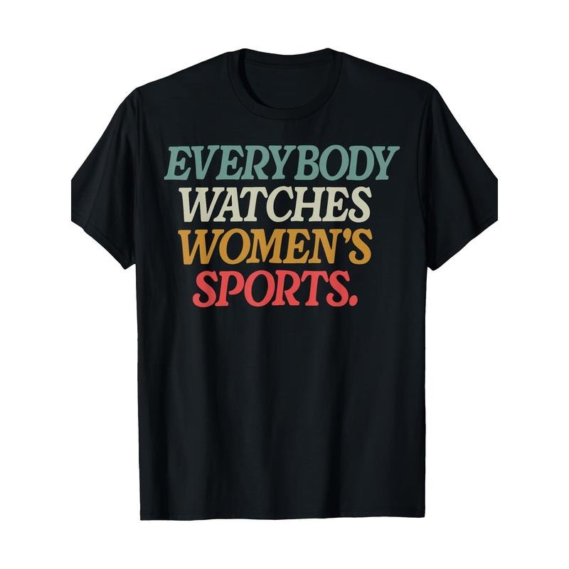 Women'S Sports Feminist T-Shirt - 100% Cotton, Crew Neck, Short Sleeve, Regular Fit, All-Season Casual Tee with Geometric...