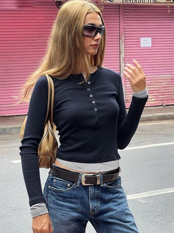 Women Spring Autumn Long Sleeve Basic T Shirt Tops Tee style 02 Hoodie, Sweatshirt | HypeDripTees.com