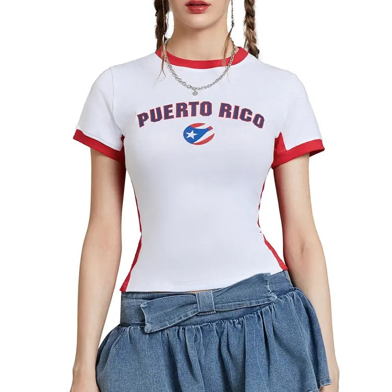 Women Summer Basic T-Shirt Casual Letter Print Short Sleeve Tops Pullovers for Streetwear Aesthetic Grunge Clothes Cotton...