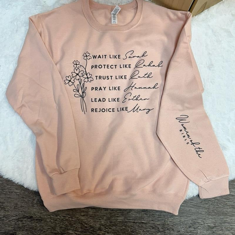 Women of the Bible Sweatshirt - Christian Sweatshirt T-Shirts, Hoodie | HypeDripTees.com
