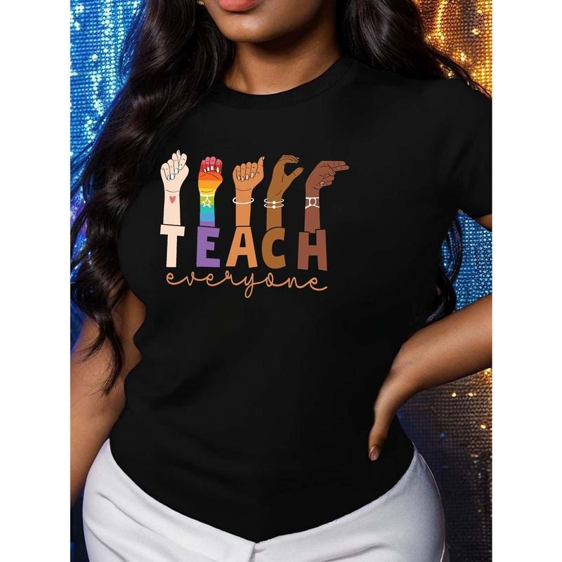Women's  "TEACH" Graphic T-Shirt