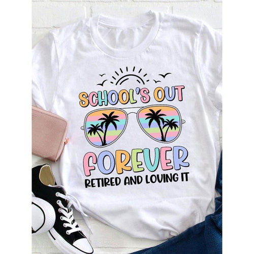 Women's "'s Out Forever Retired & Loving It" Graphic T-Shirt