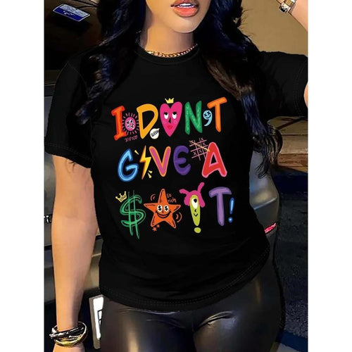 Women's "I Don't Give a Shit" Graphic Tee
