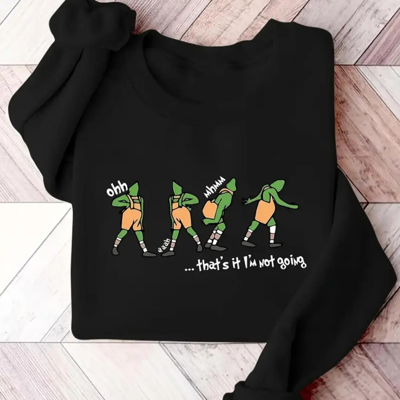 Women's Cartoon Turtle & Letter Print Crew Neck Pullover, Casual Long Sleeve Sweatshirt for Fall & Winter, Women's...
